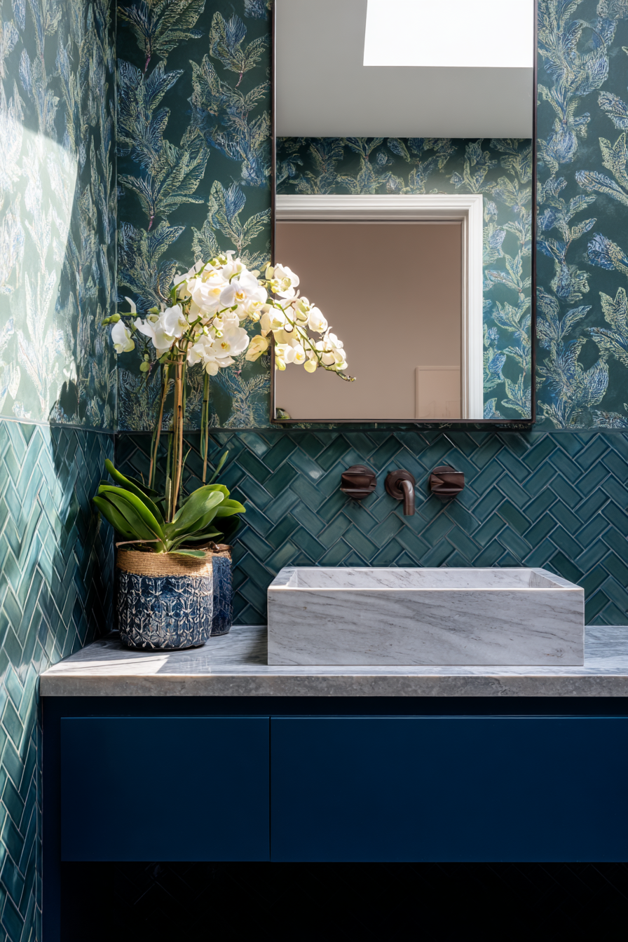 Ivory Cove Interiors - Life in Color - Powder Bath