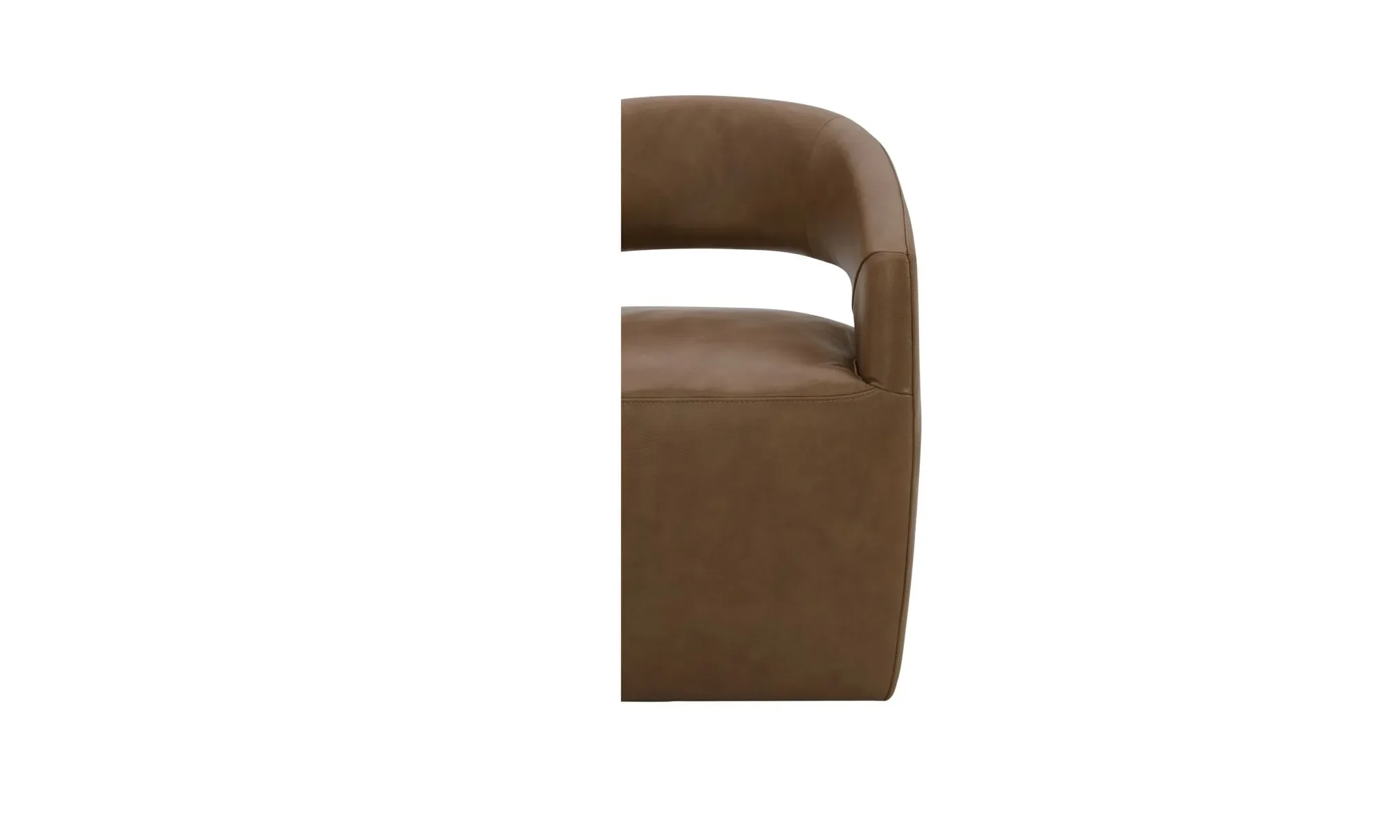 IC Presley Rolling Dining Chair - Dutton Leather 5
