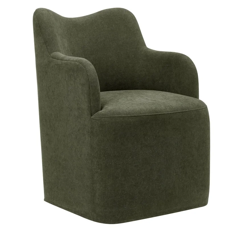 IC Linen Swivel Dining Chair 5