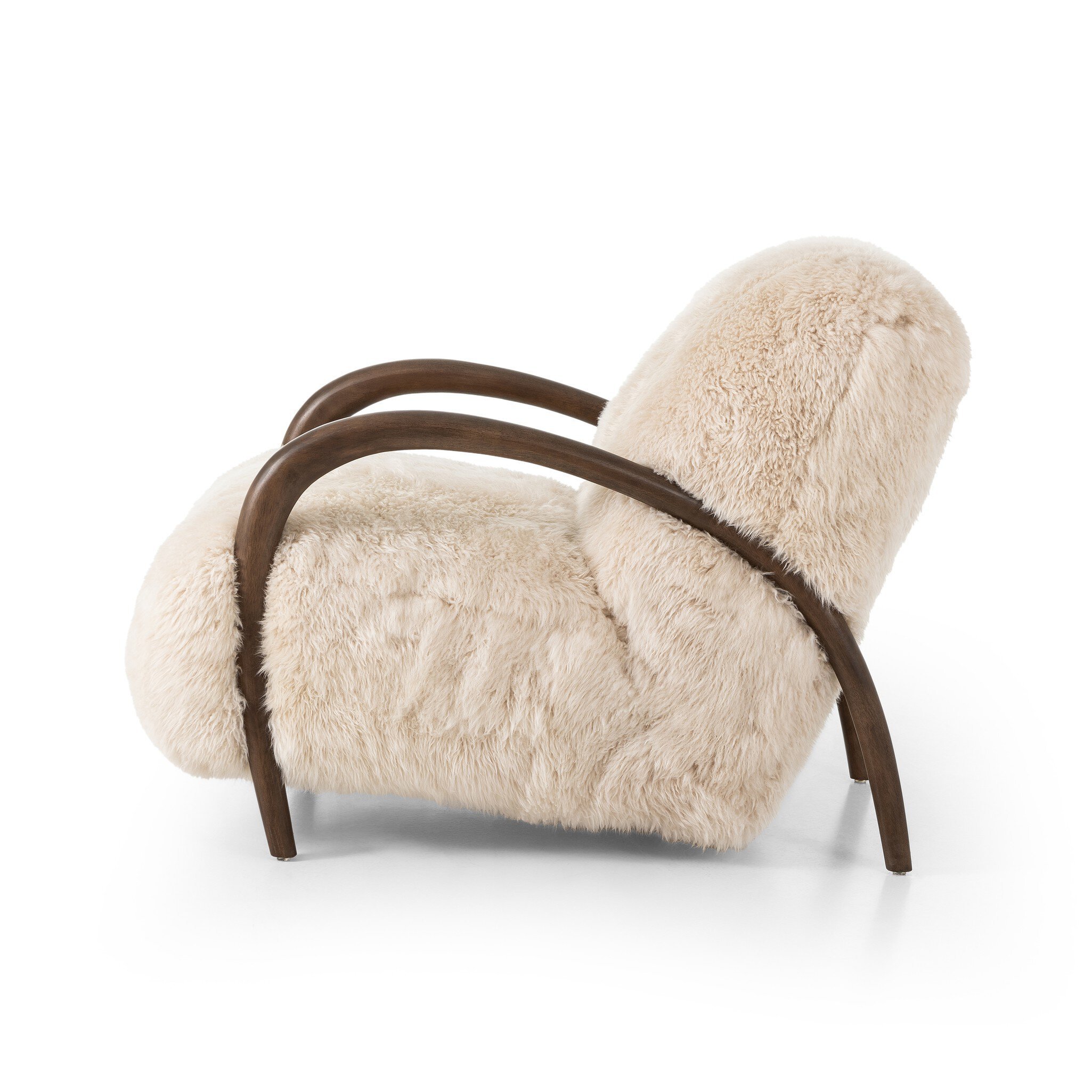 Sandro Chair Champagne Mongolian Fur