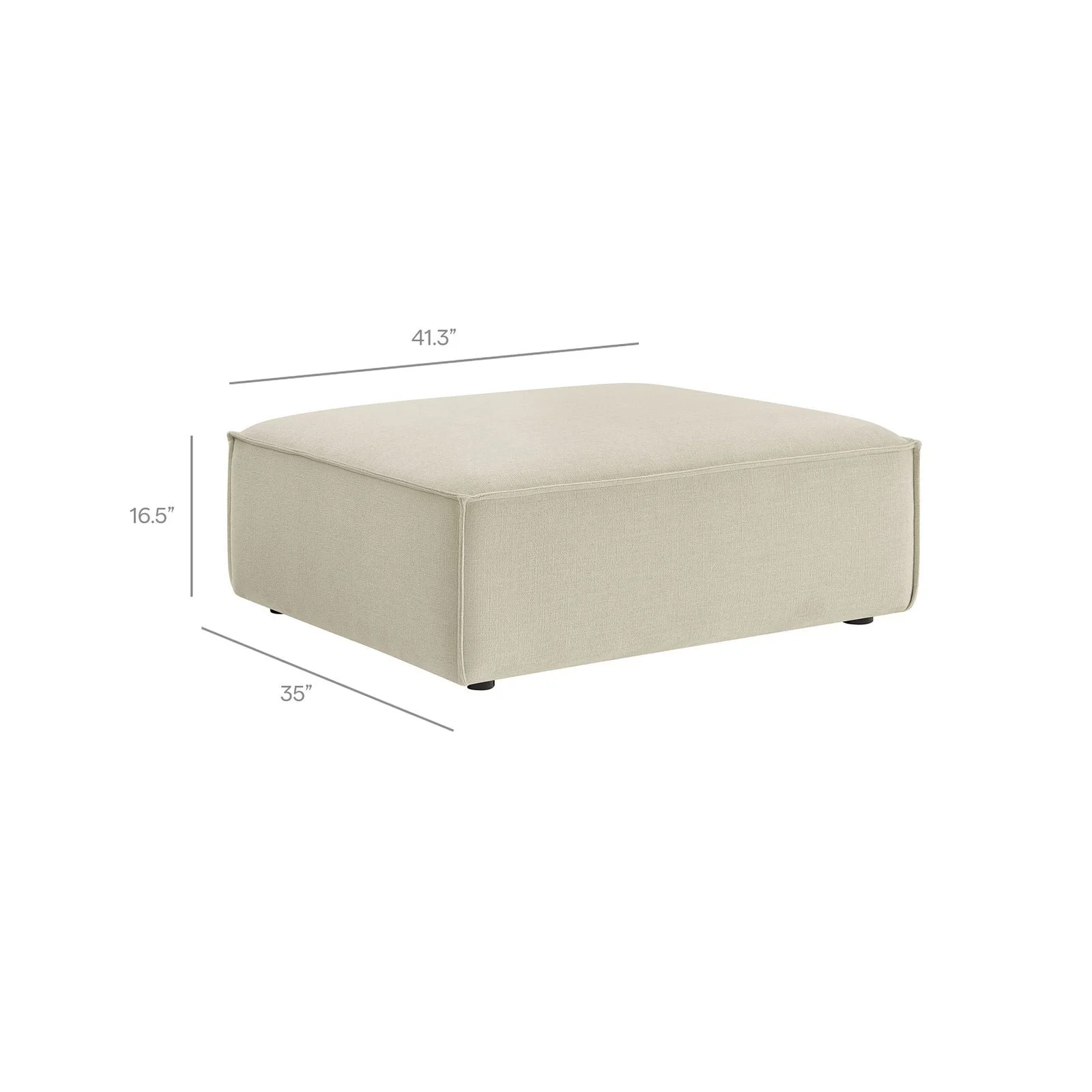 StyledU by IC Asher U-Shape Modular Sofa Fawn 8