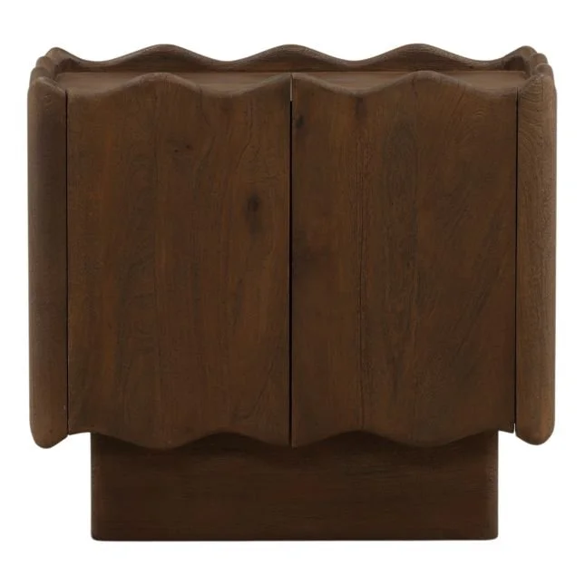 Ivory Cove Interiors Auberlin Scalloped Mango Wood Nightstand 2