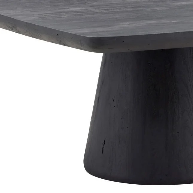 IC Darin Black Acacia Square Dining Table 4