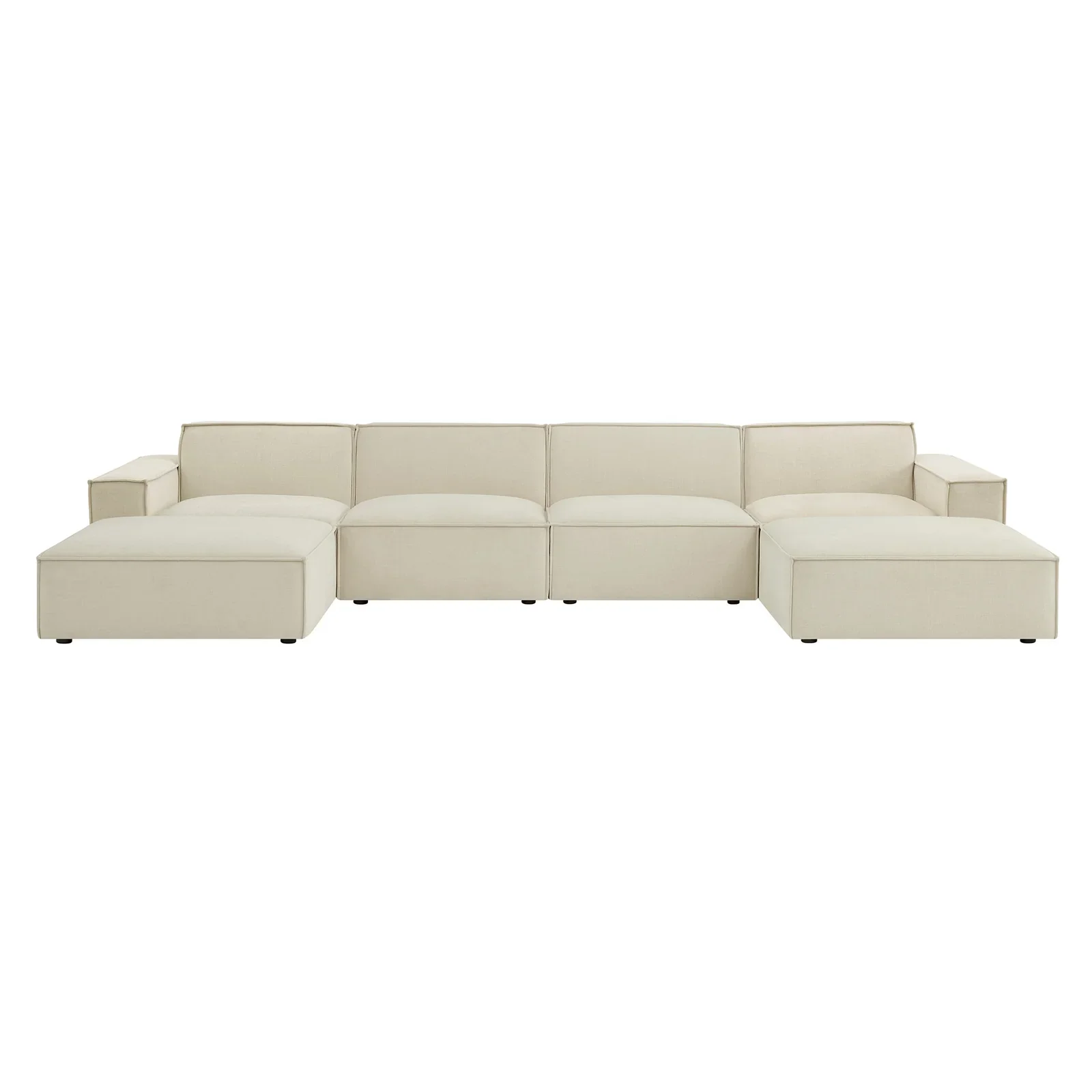 StyledU by IC Asher U-Shape Modular Sofa Fawn 2