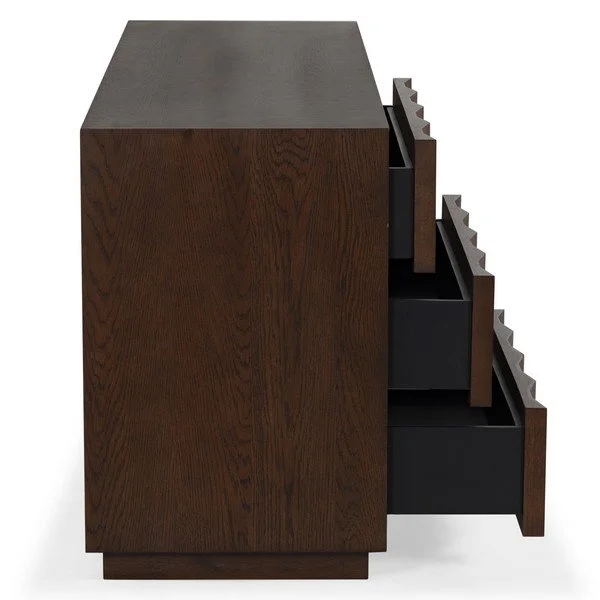 IC Riabelle Geometric Walnut Dresser 4