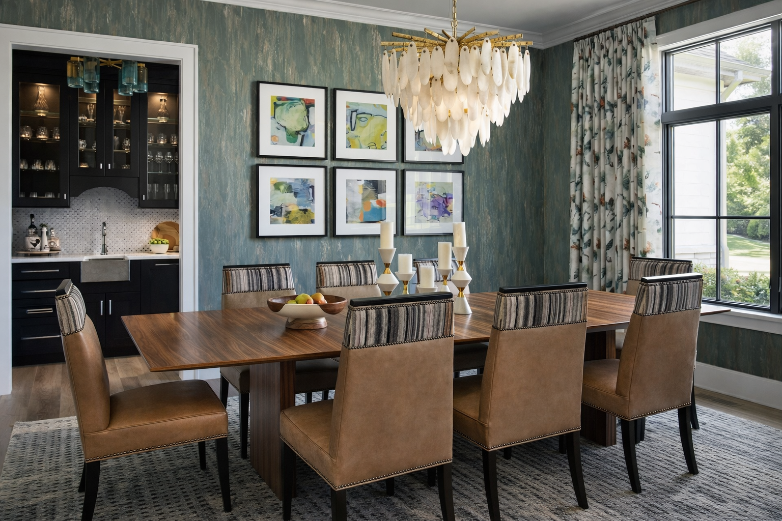 Ivory Cove Interiors - Life in Color - Dining Room & Butlers Pantry