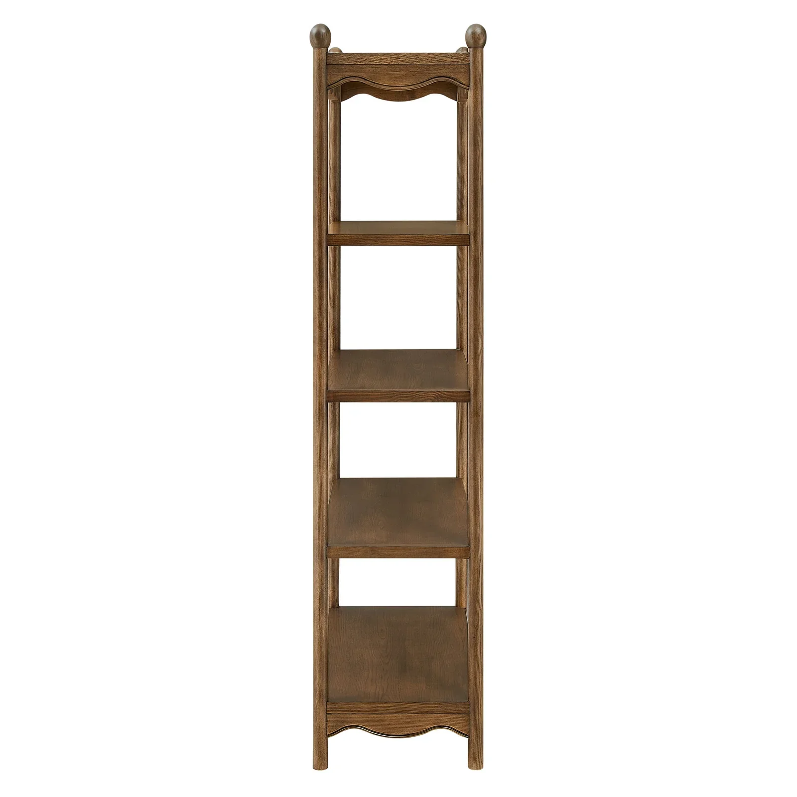 StyledU by IC Ainsley Walnut Scallop Bookcase 2