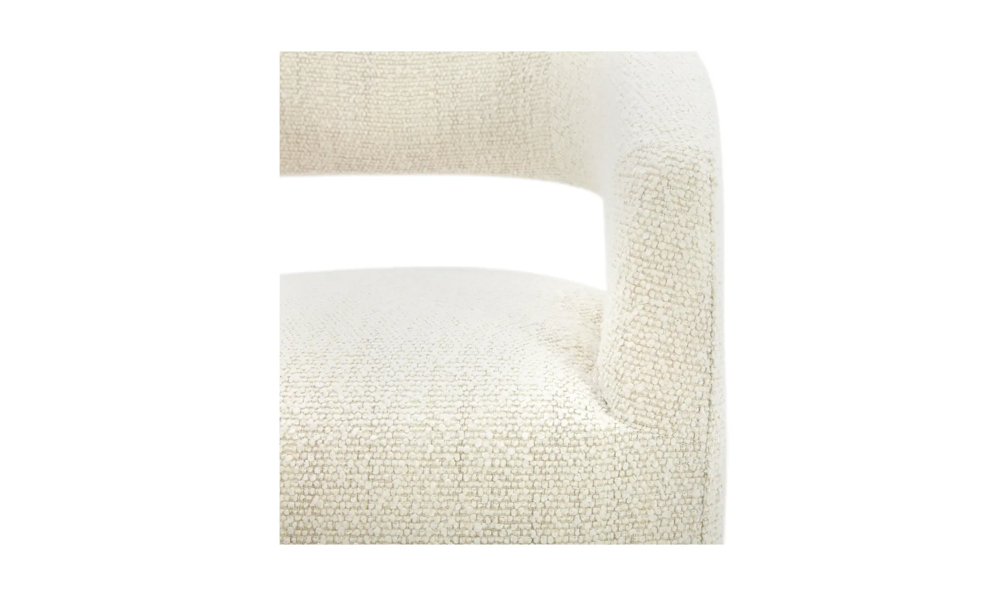 IC Presley Rolling Dining Chair - Ivory 7