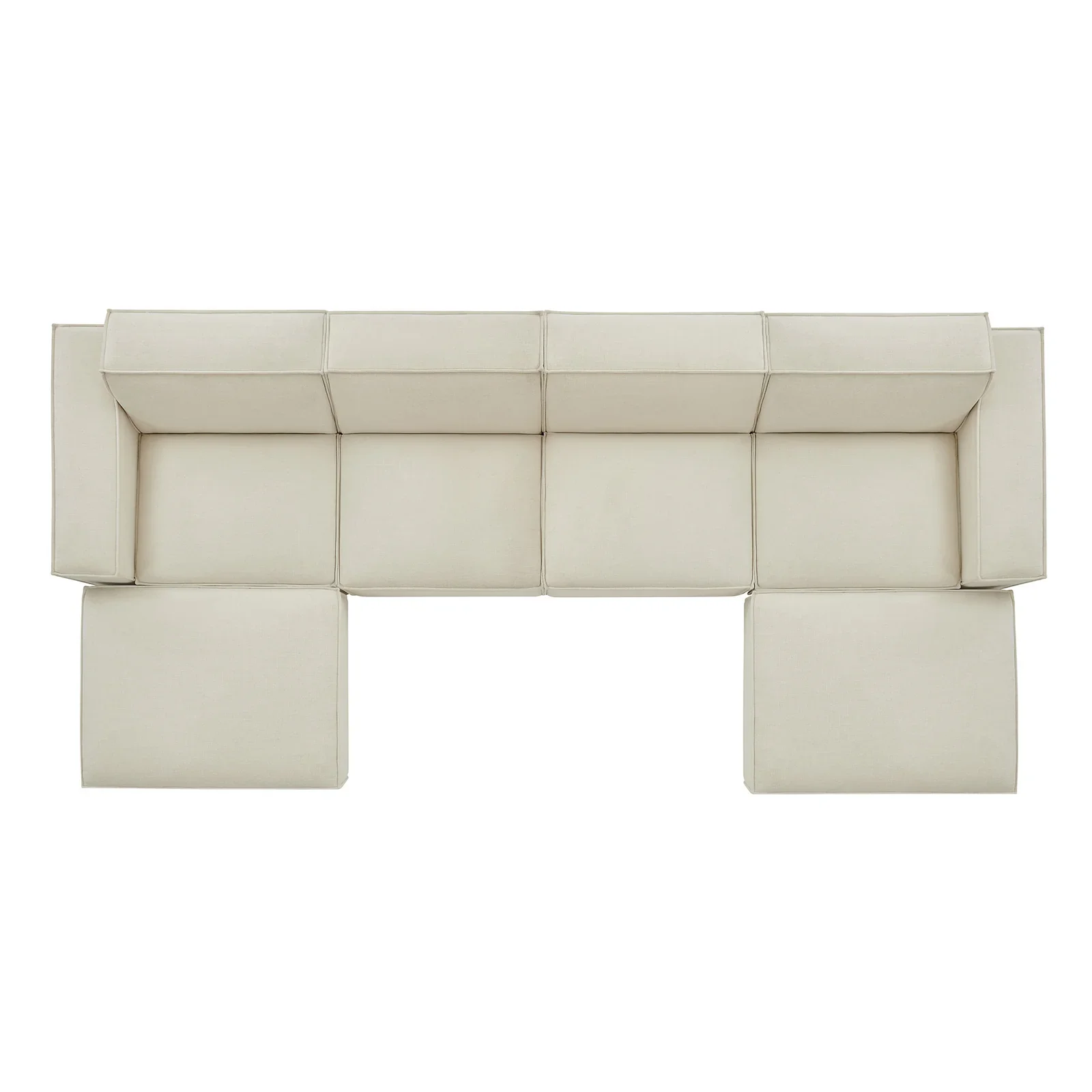 StyledU by IC Asher U-Shape Modular Sofa Fawn 3