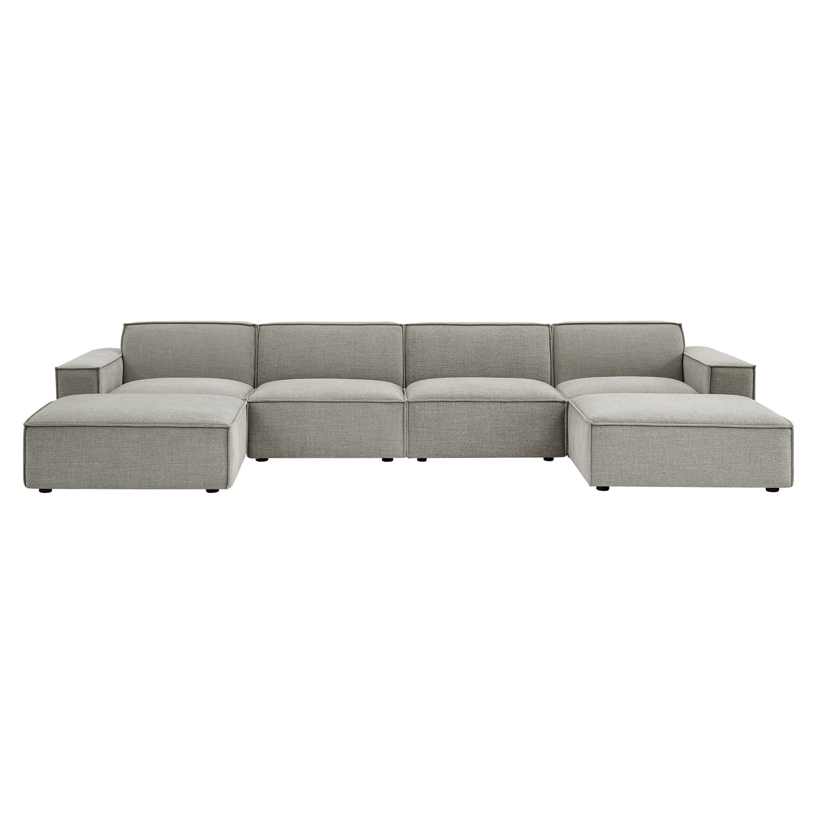 StyledU by IC Asher U-Shape Modular Sofa Pewter 2
