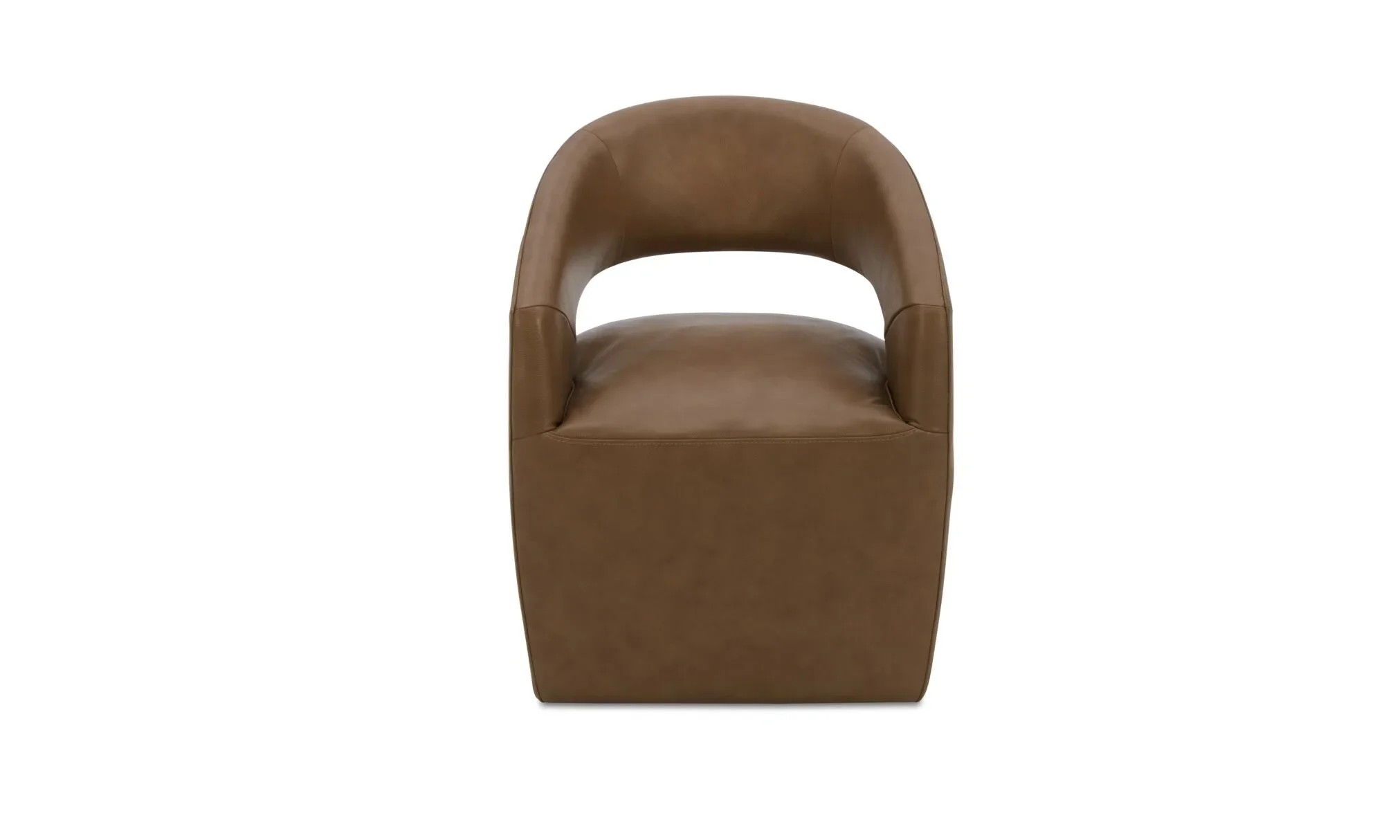 IC Presley Rolling Dining Chair - Dutton Leather 2