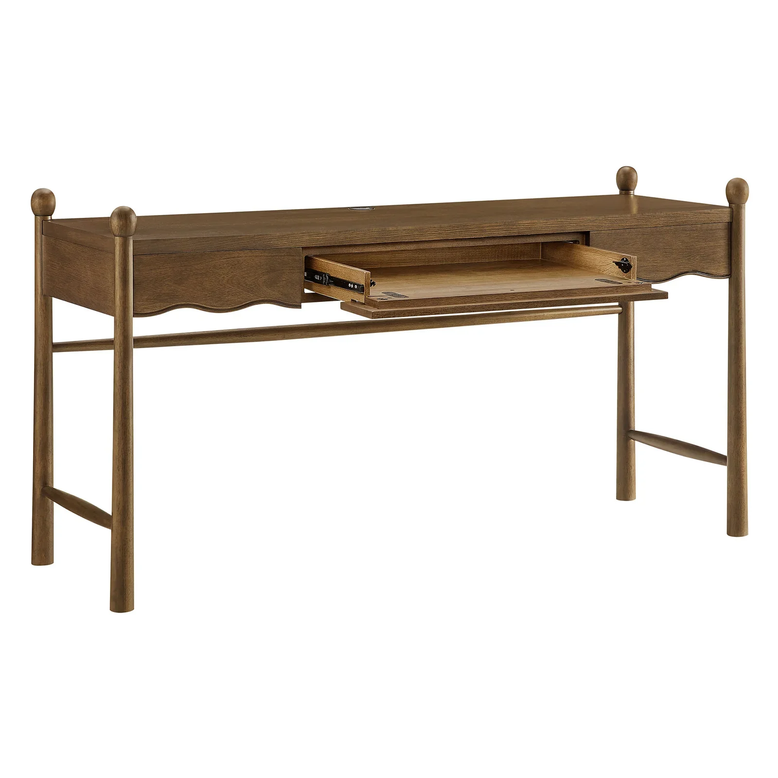 StyledU by IC Ainsley Walnut Computer Desk 2