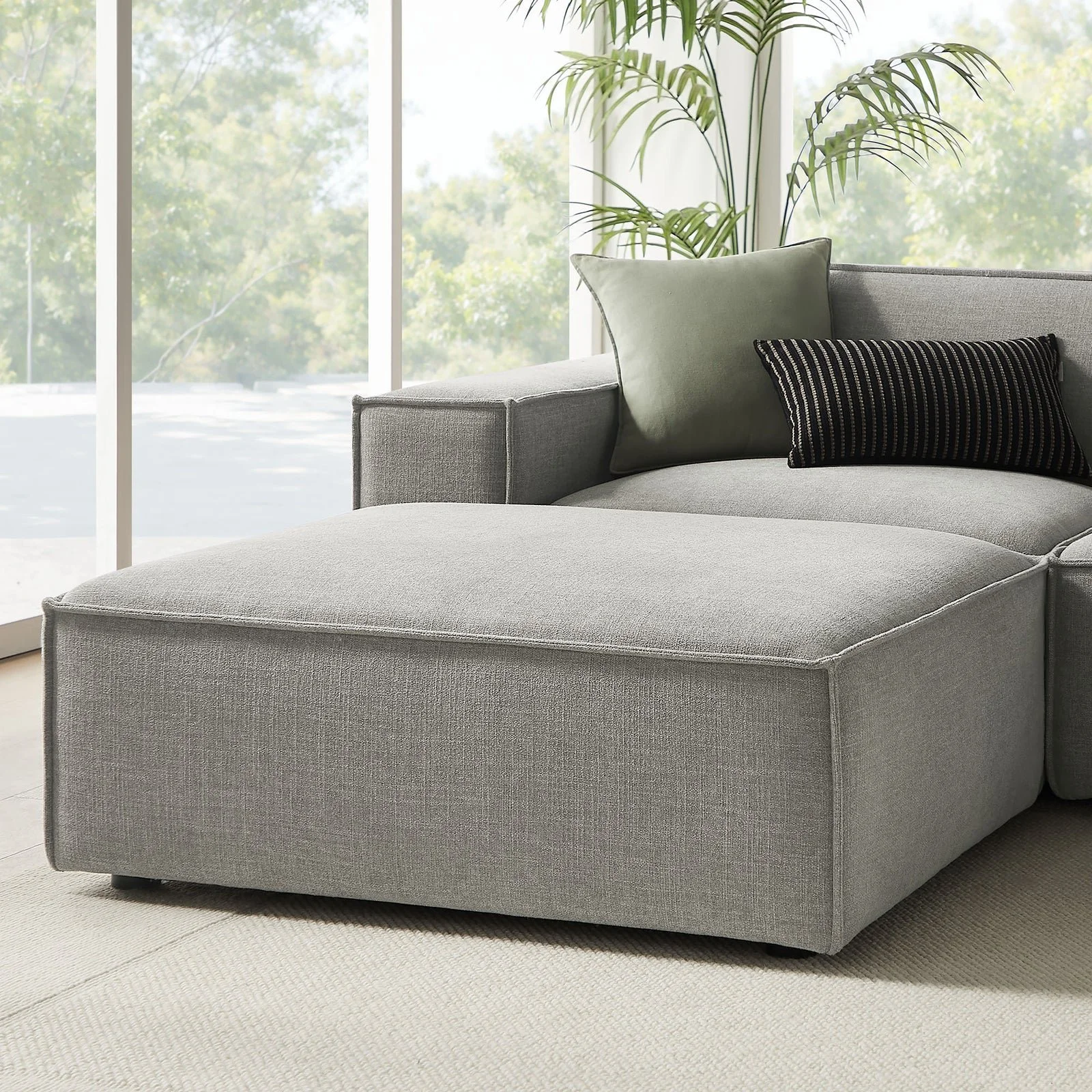 StyledU by IC Asher U-Shape Modular Sofa Pewter 6