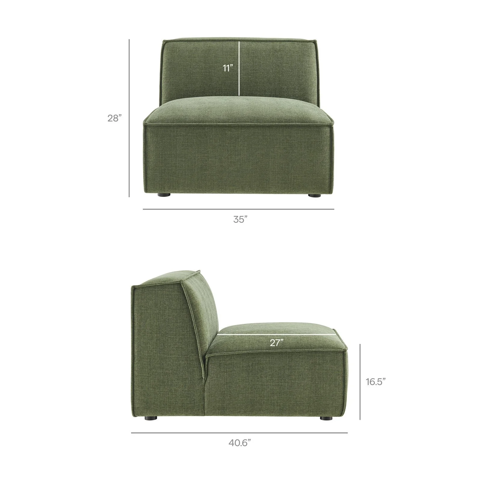 StyledU by IC Asher U-Shape Modular Sage 9
