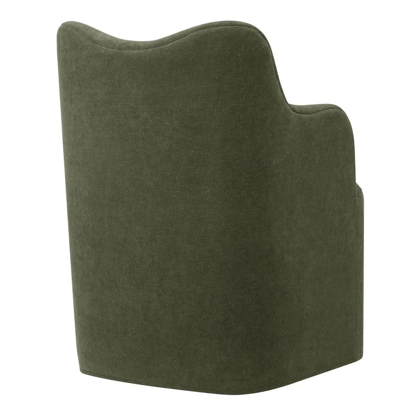 IC Linen Swivel Dining Chair 3