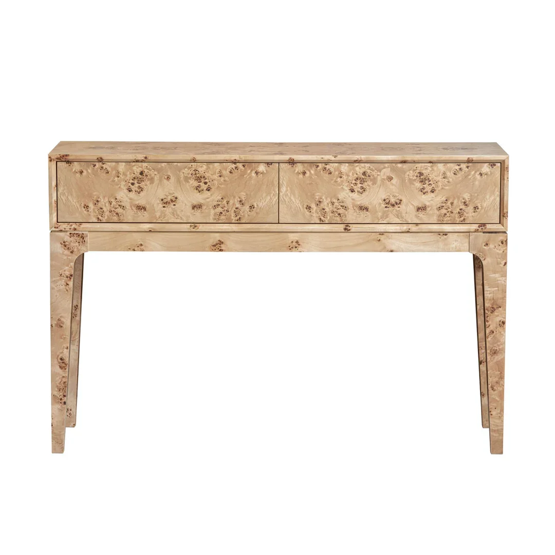 IC Light Burl Mappa Console Table