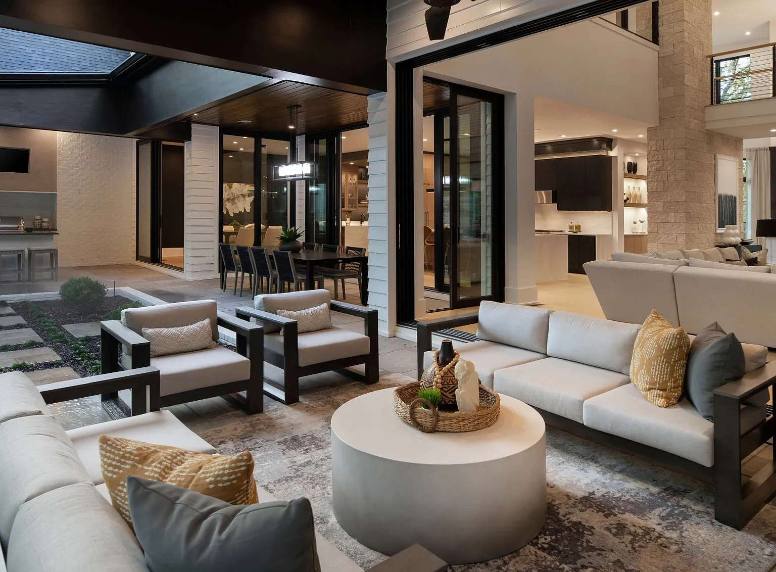 Ivory Cove Interiors NC Sweet Carolina Retreat Outdoor Lounge