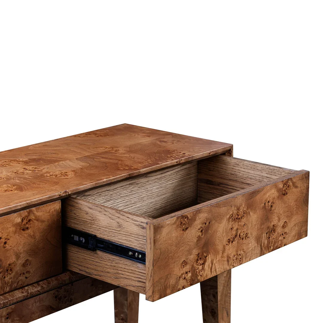 IC Dark Burl Mappa Console Table 2