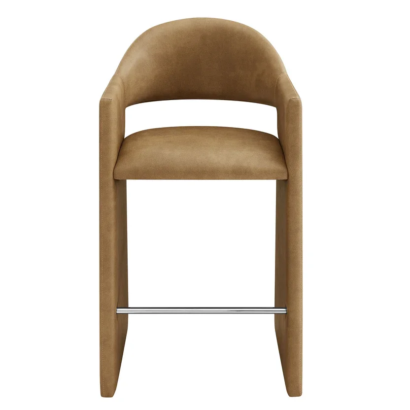 IC Margo Camel Leather Bar Stool 2