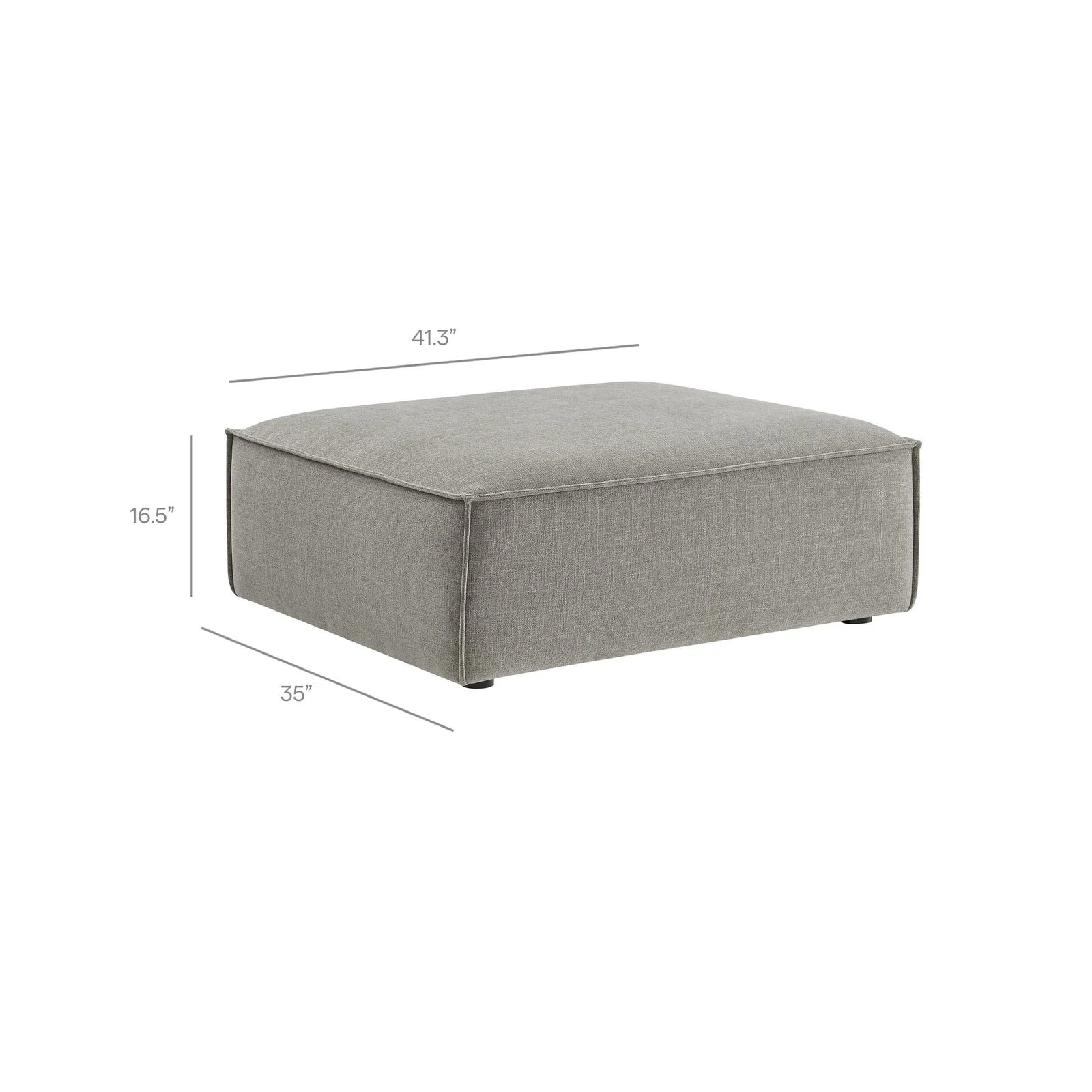 StyledU by IC Asher U-Shape Modular Sofa Pewter 10