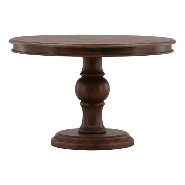 Ivory Cove Interiors Arturo Mango Wood Pedestal Dining Table - 47"