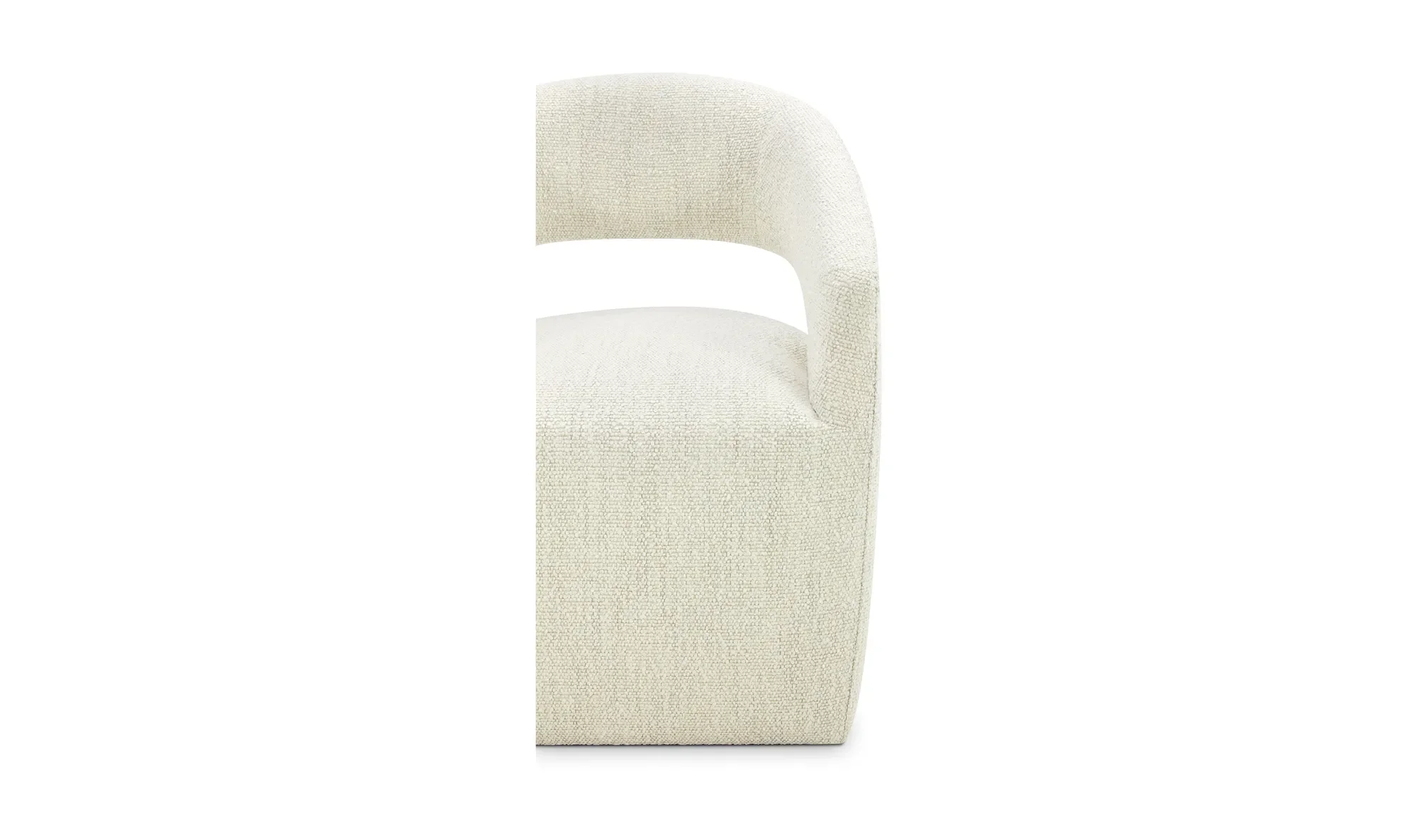IC Presley Rolling Dining Chair - Ivory 8