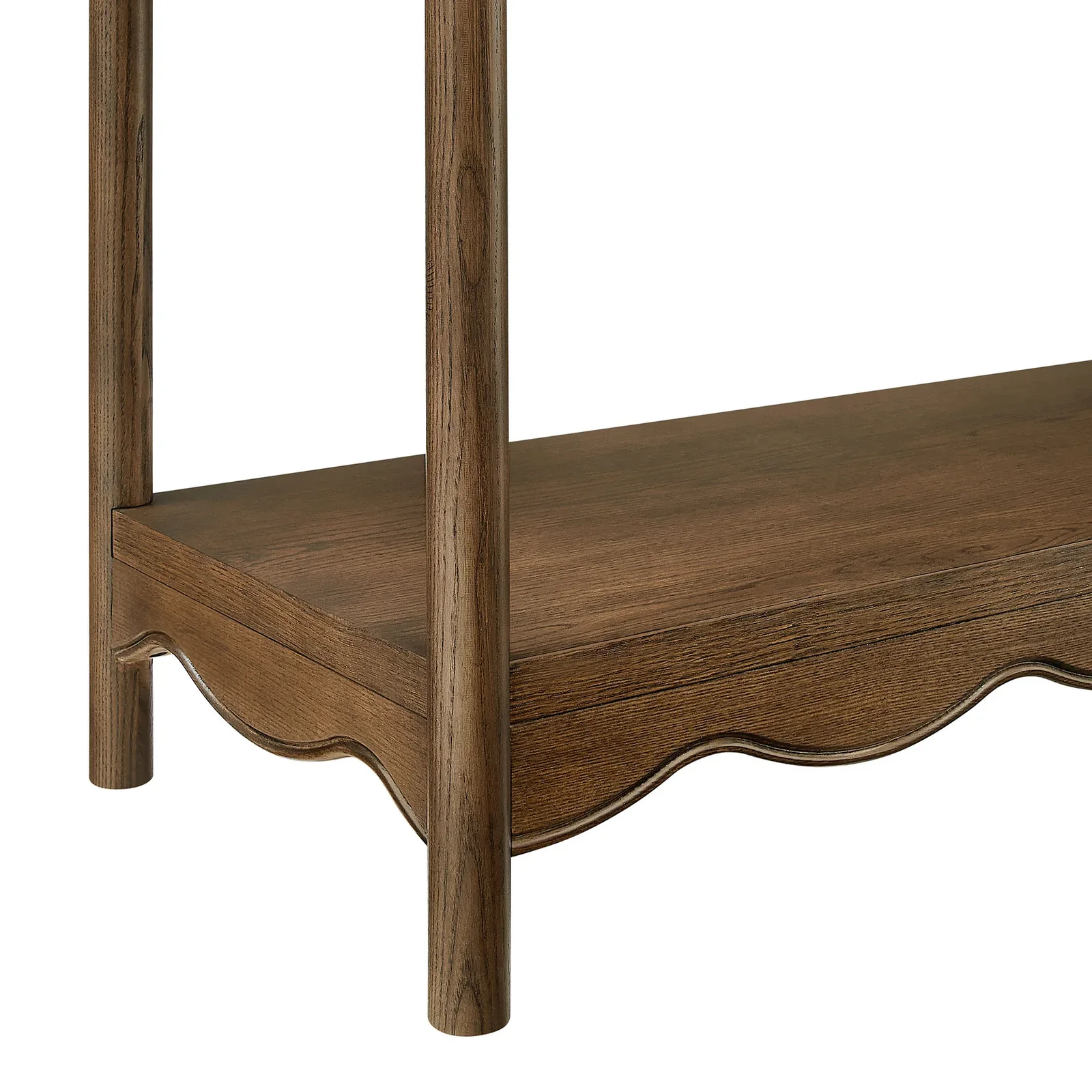 StyledU by IC Ainsley Walnut Scallop Bookcase 6