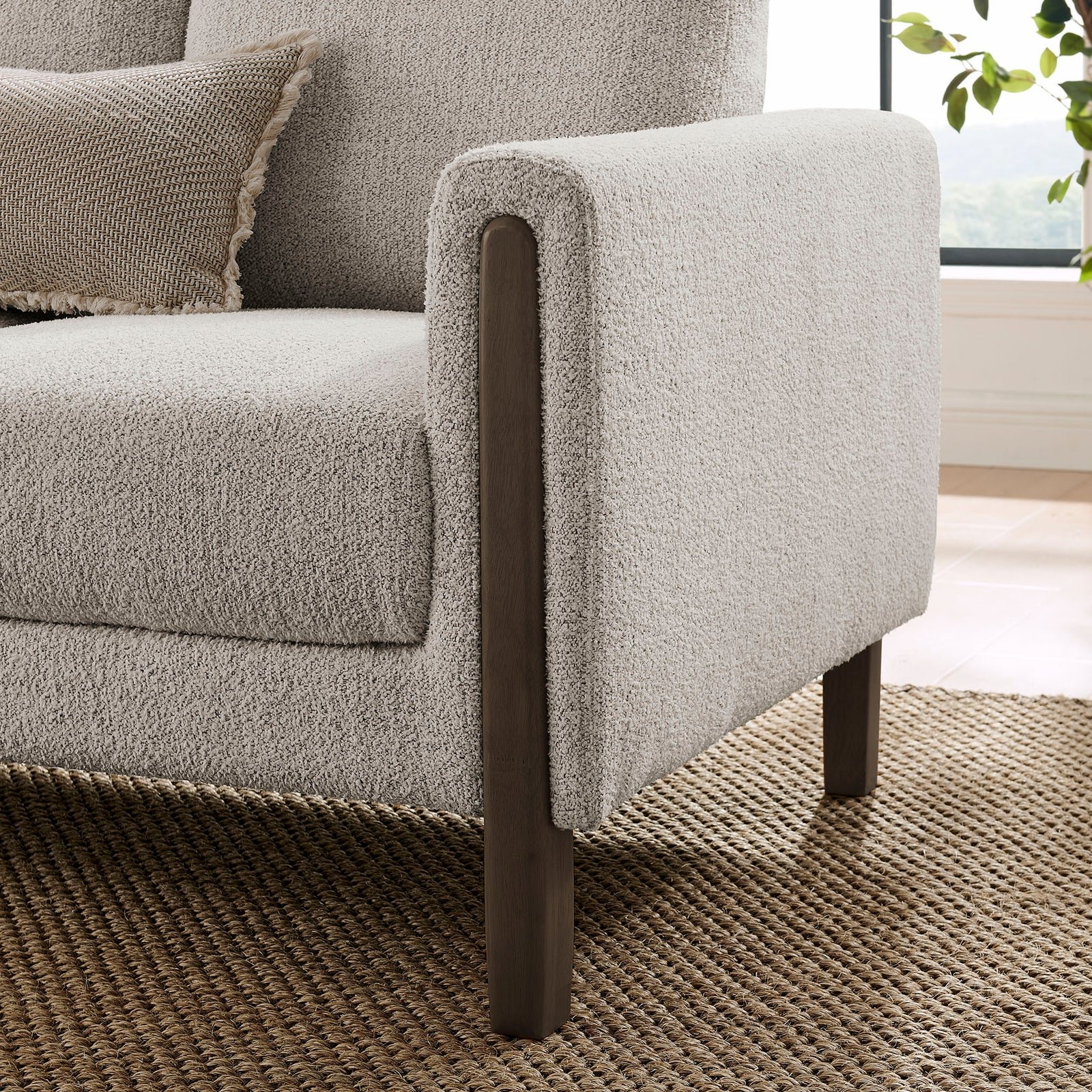 StyledU by IC Ellison Bouclé Sofa in Parchment 7