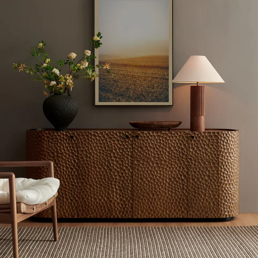 IC Atelier Hammered Walnut Sideboard 2