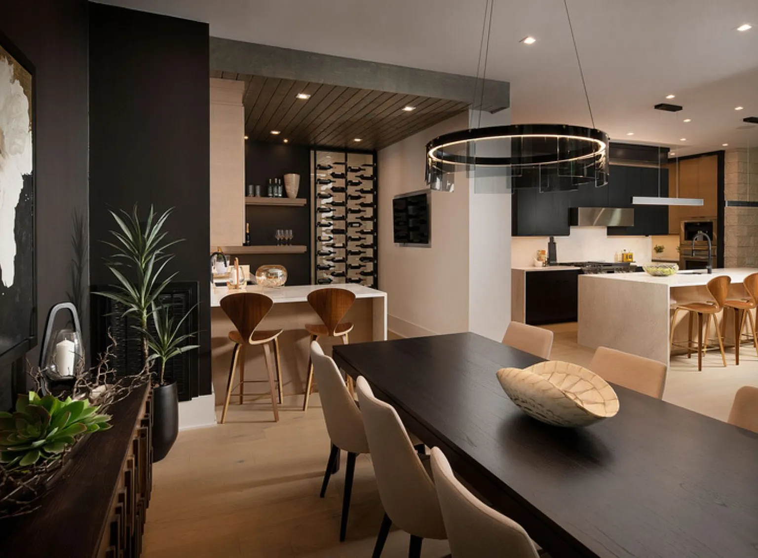 Ivory Cove Interiors NC Sweet Carolina Retreat Open Concept Informal Dining