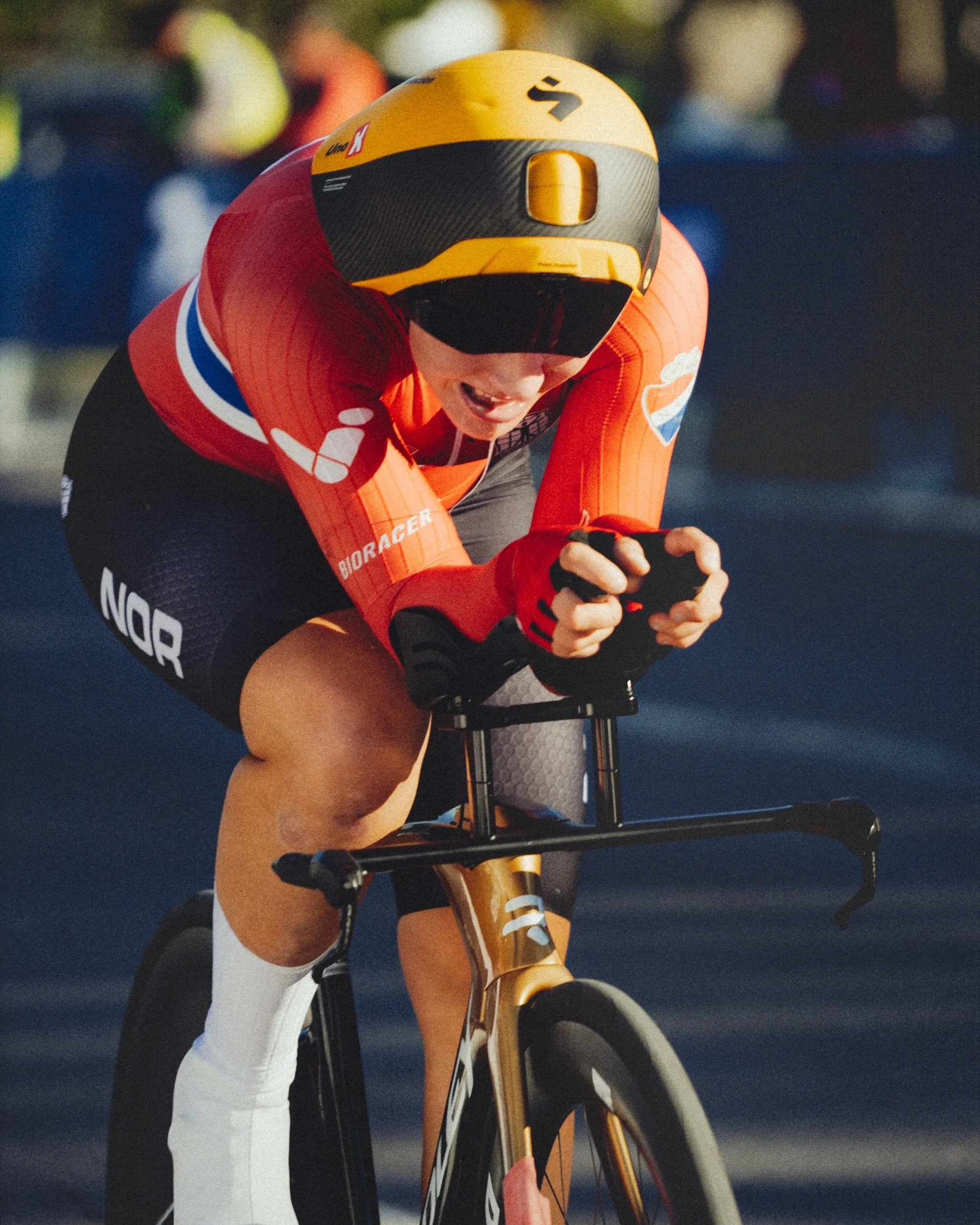 Norwegian rider (Norges Cykleforbund) in the individual time trial at the UCI Road World Championships Montréal 2026