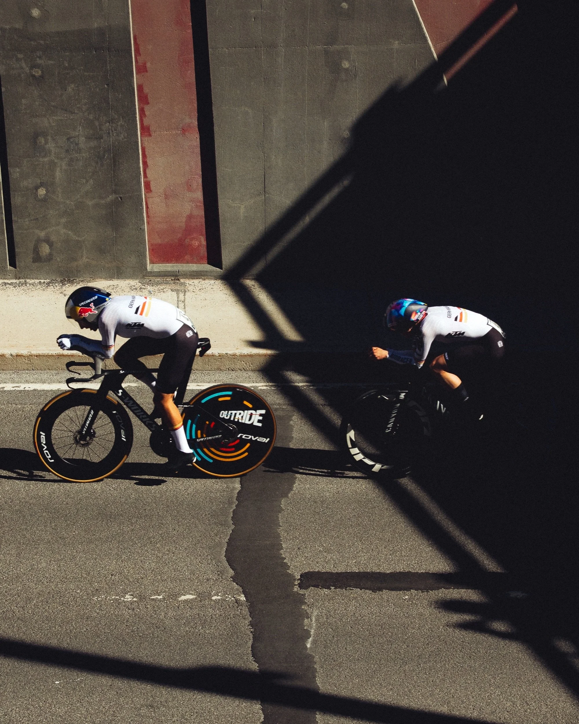 Franziska Koch leading Team Germany in the team time trial, UCI Road World Championships Montréal 2026