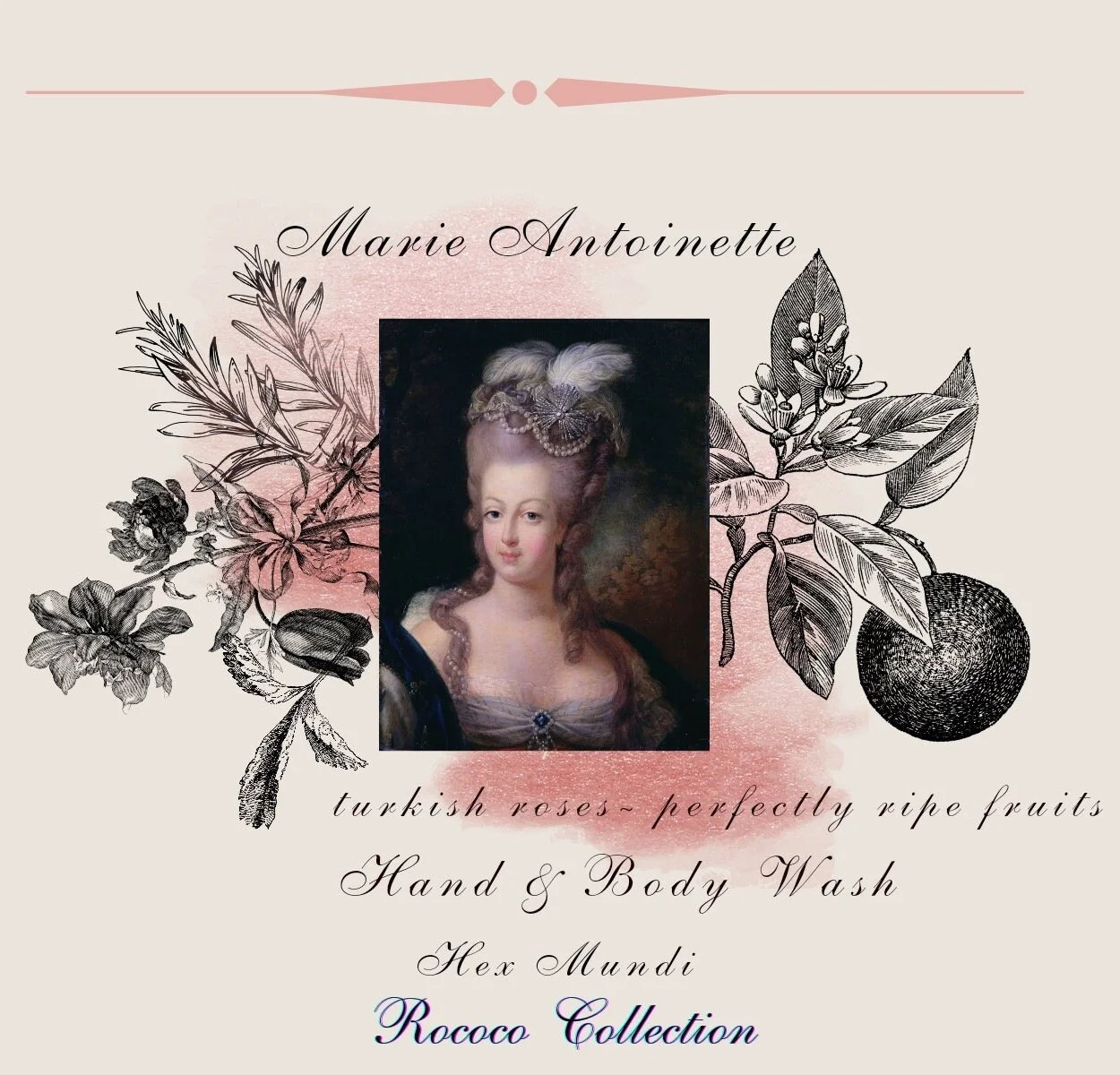 Marie Antoinette Hand & Body Wash ~ Rococo Collection