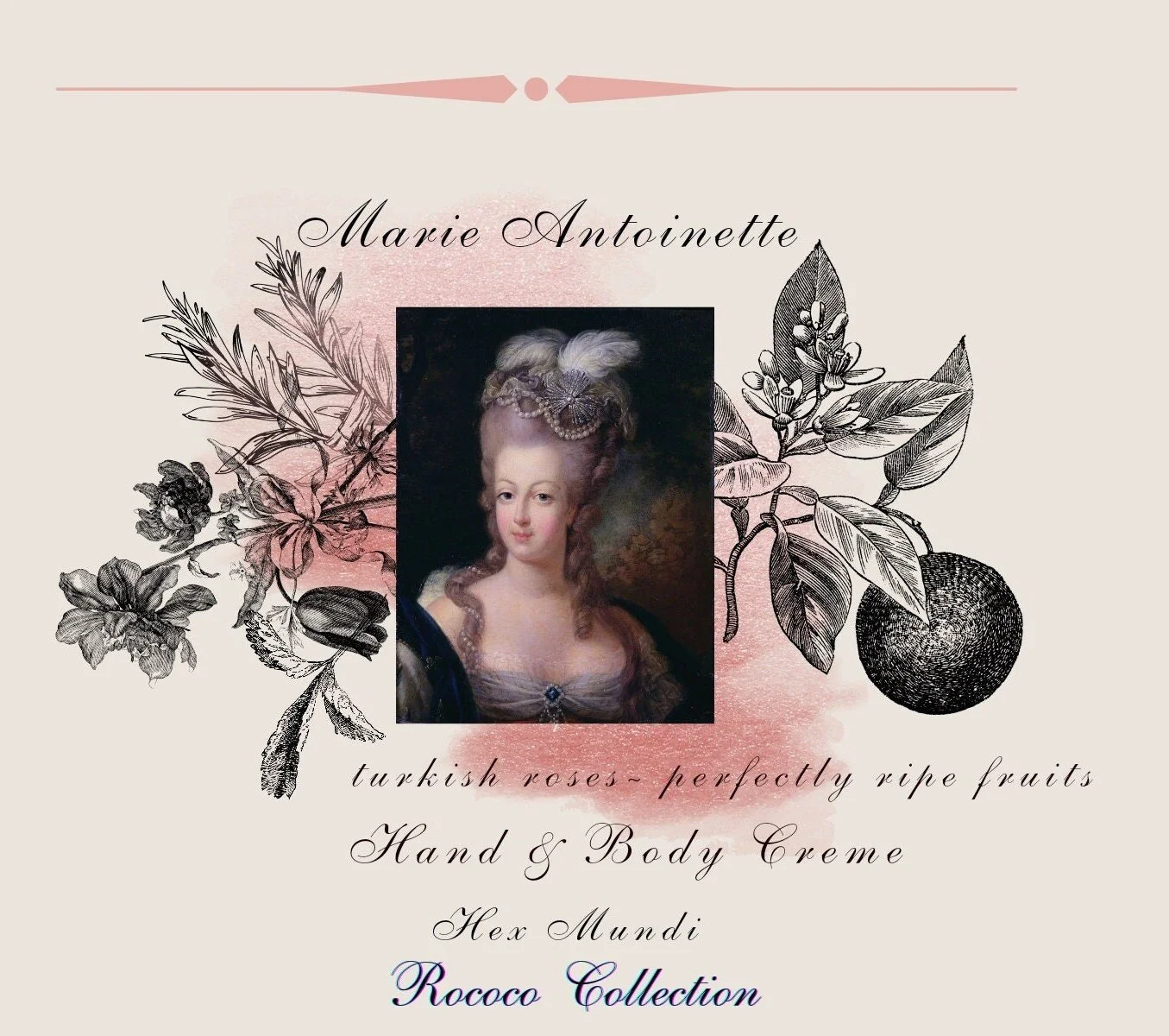 Marie Antoinette Hand & Body Creme ~ Rococo Collection