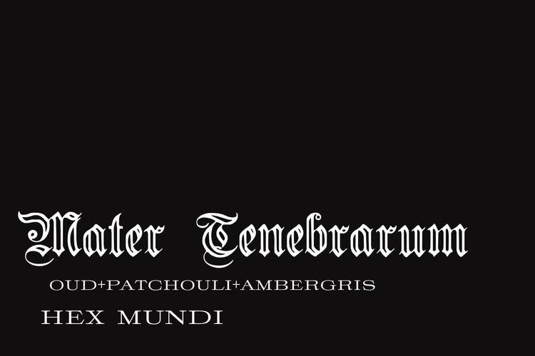 Mater Tenebrarum Hand & Body Creme ~ 3 Mothers Collection