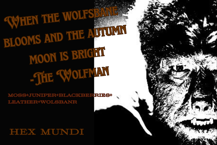 The Wolfman Hand & Body Creme ~ Autumn Horrors Collection