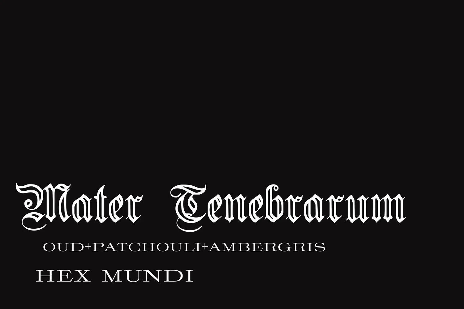 Mater Tenebrarum Hand & Body Wash ~ 3 Mothers Collection