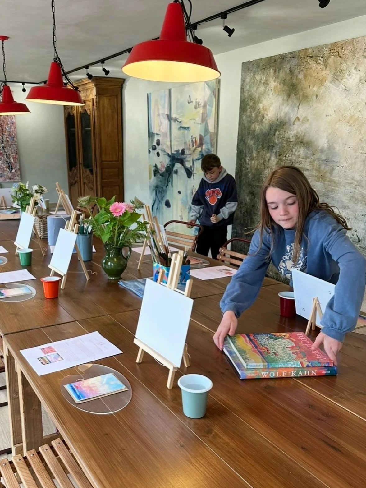 WORKSHOPS / a couple of weekends ago I taught a one day workshop at the beautiful Cottage Orn&eacute; in Cornwall near Fowey.  It was one of the loveliest workshop experiences to date: The dreamiest of studio spaces to base ourselves in for the day, 
