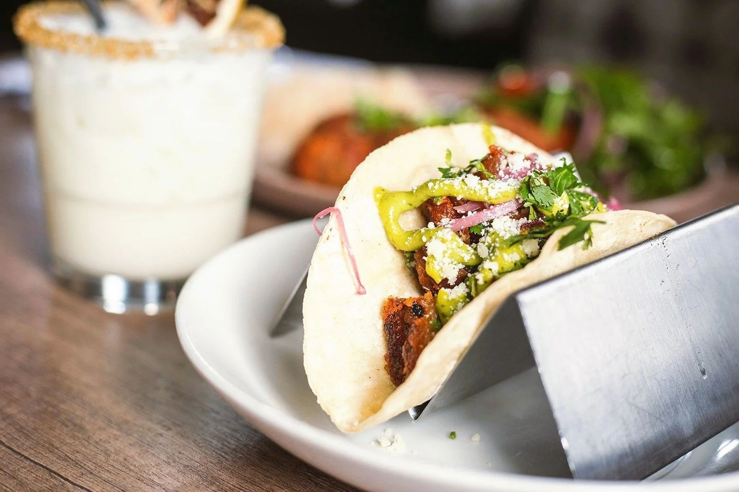 Weekend Chef Specials 🌮🥑🍝⁠
⁠
Pork Belly Tacos⁠
pickled red onion, cotija cheese, cilantro, avocado crema⁠
⁠
Crispy Brisket Guacamole⁠
raisins, sun-dried tomato drizzle⁠
⁠
Mexican Meatballs⁠
pork &amp; beef meatballs, chipotle-charred tomato sauce,