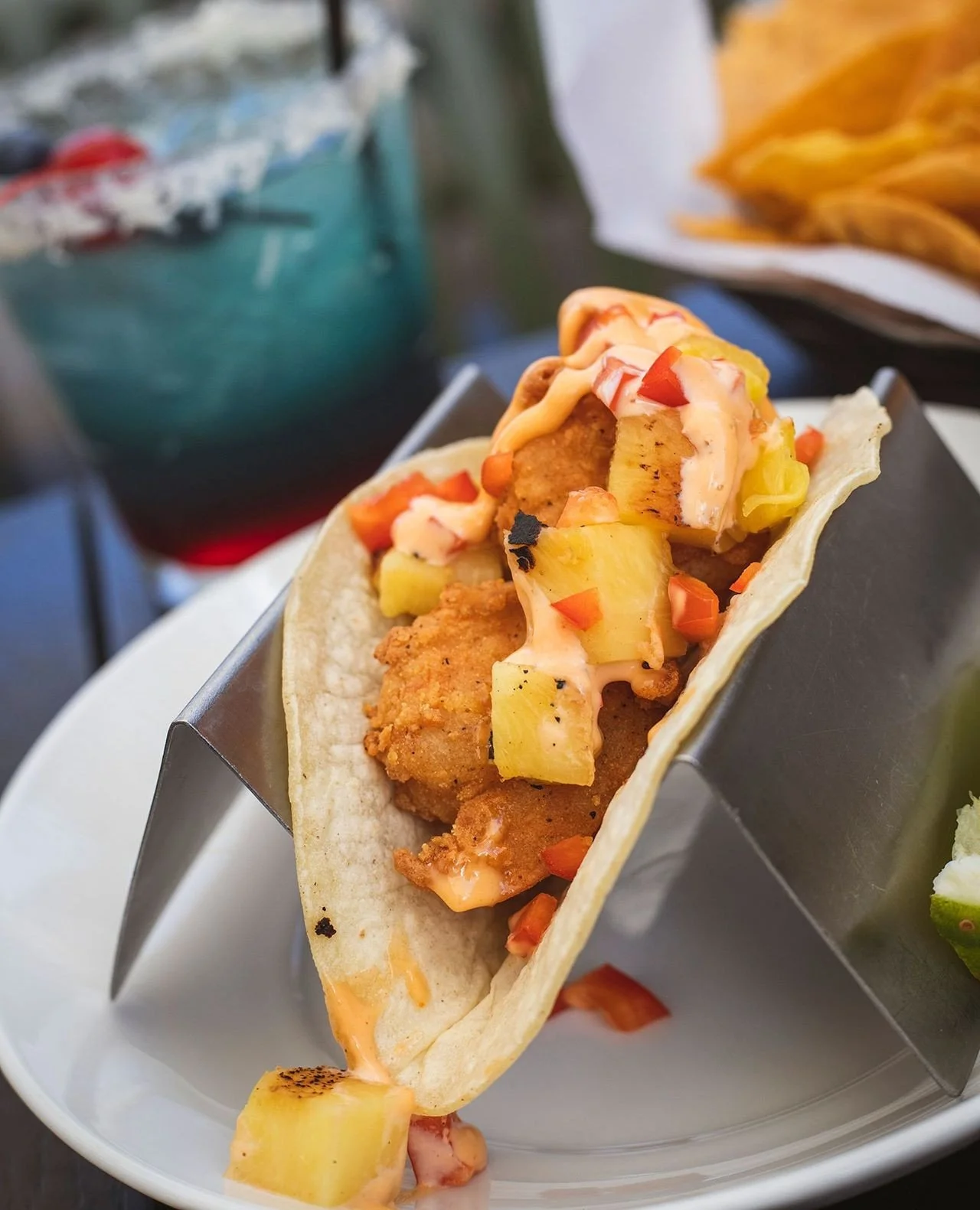 Some specials don't stick around long&mdash;and this is one you'll want to catch.⁠
⁠
Our Shrimp Tacos are stacked with crispy fried shrimp, grilled pineapple, red pepper, and chipotle aioli for a bite that's smoky, sweet, crunchy, and just a little s