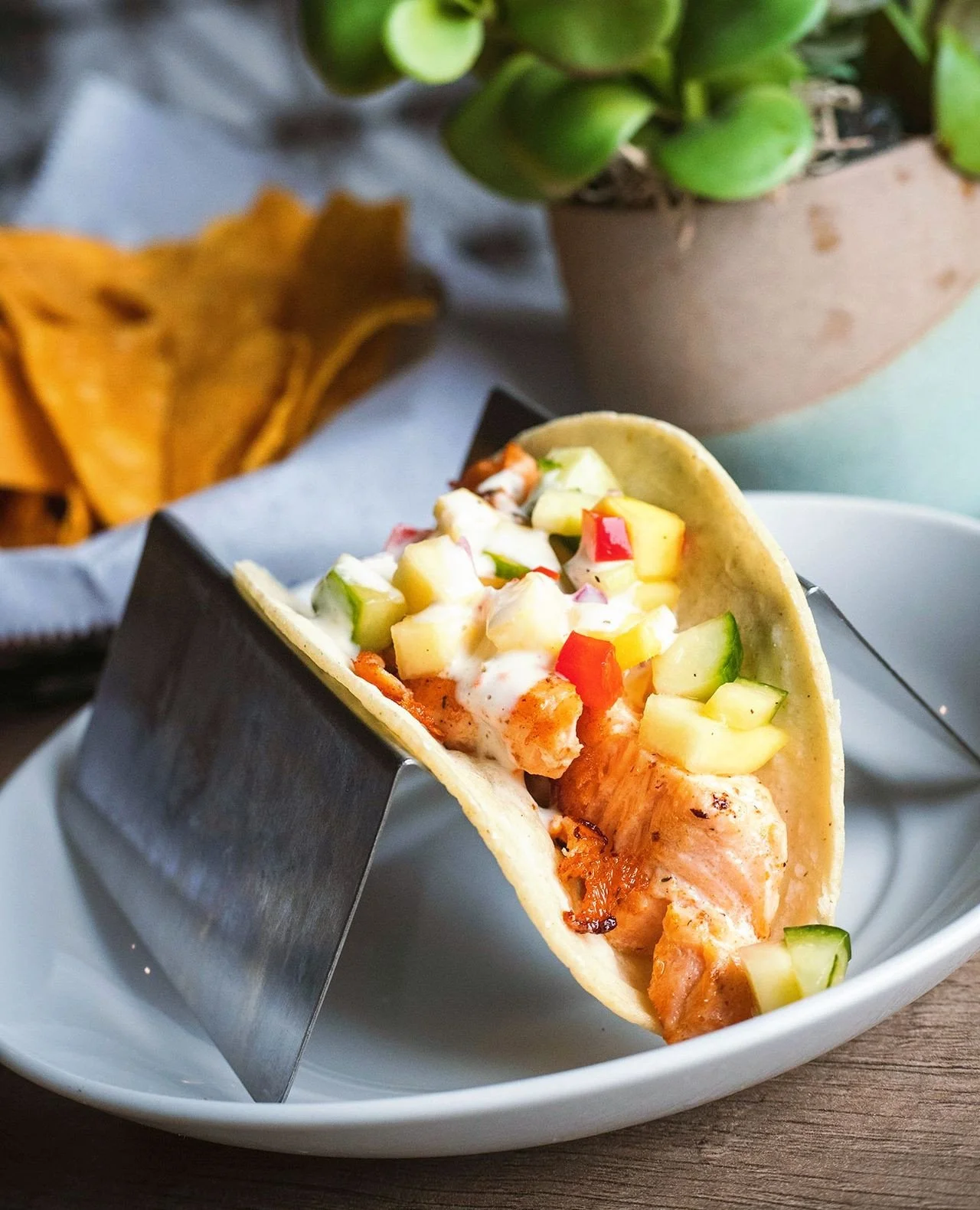 Three NEW reasons to stop by your favorite tequila kitchen this weekend 😍⁠
⁠
Blackened Salmon Tacos⁠
cucumber mango salsa, habanero ranch⁠
⁠
Spicy Chorizo &amp; Shrimp⁠
white rice, black beans, sliced avocado, scallions⁠
⁠
Chef&rsquo;s Guacamole⁠
ca