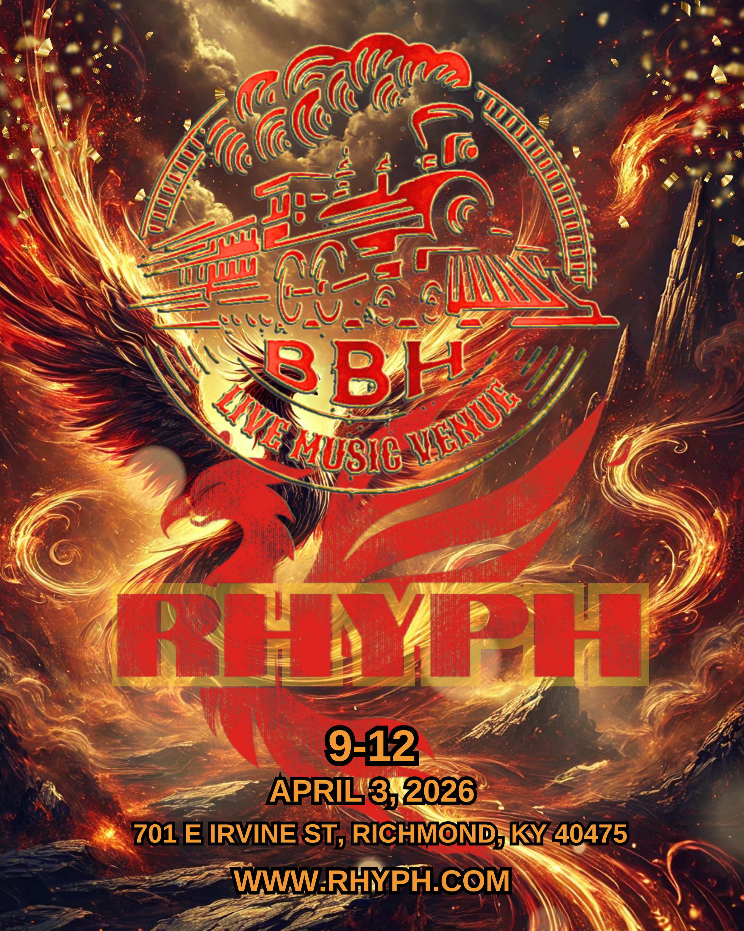 Rhythm Phoenix live at Bluegrass Barrel House (Richmond, KY)! FRI April 3, 2026 (9PM–12AM)