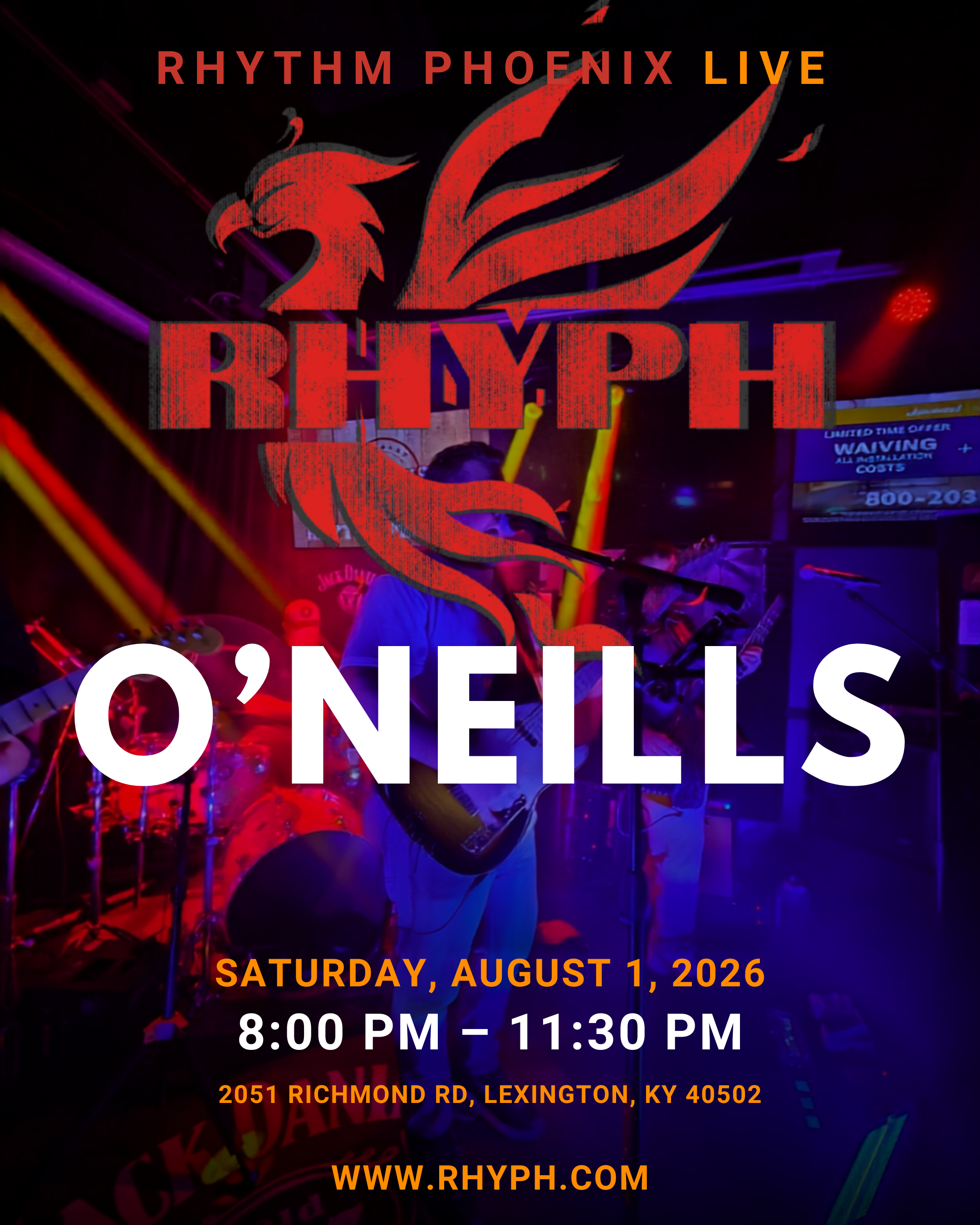 Rhythm Phoenix Live at O’Neills
