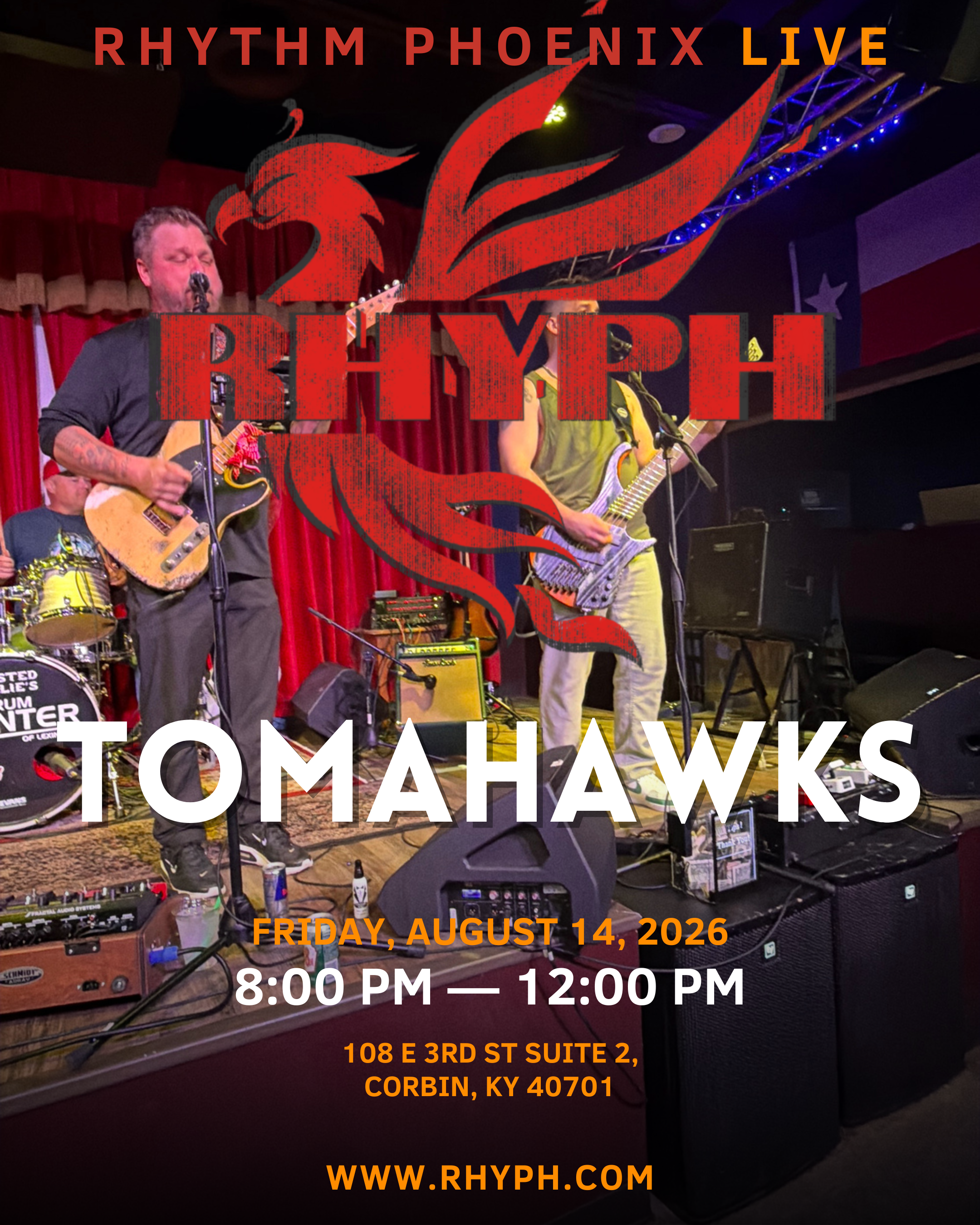 Rhythm Phoenix Live at Tomahawks — Corbin