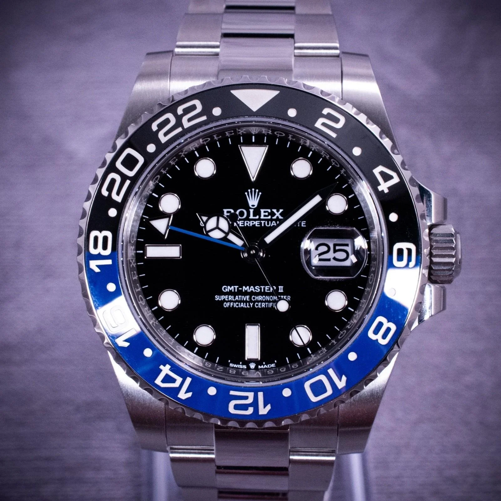 Rolex GMT-Master II Batman 40mm, Ref. 126710BLNR with B&P