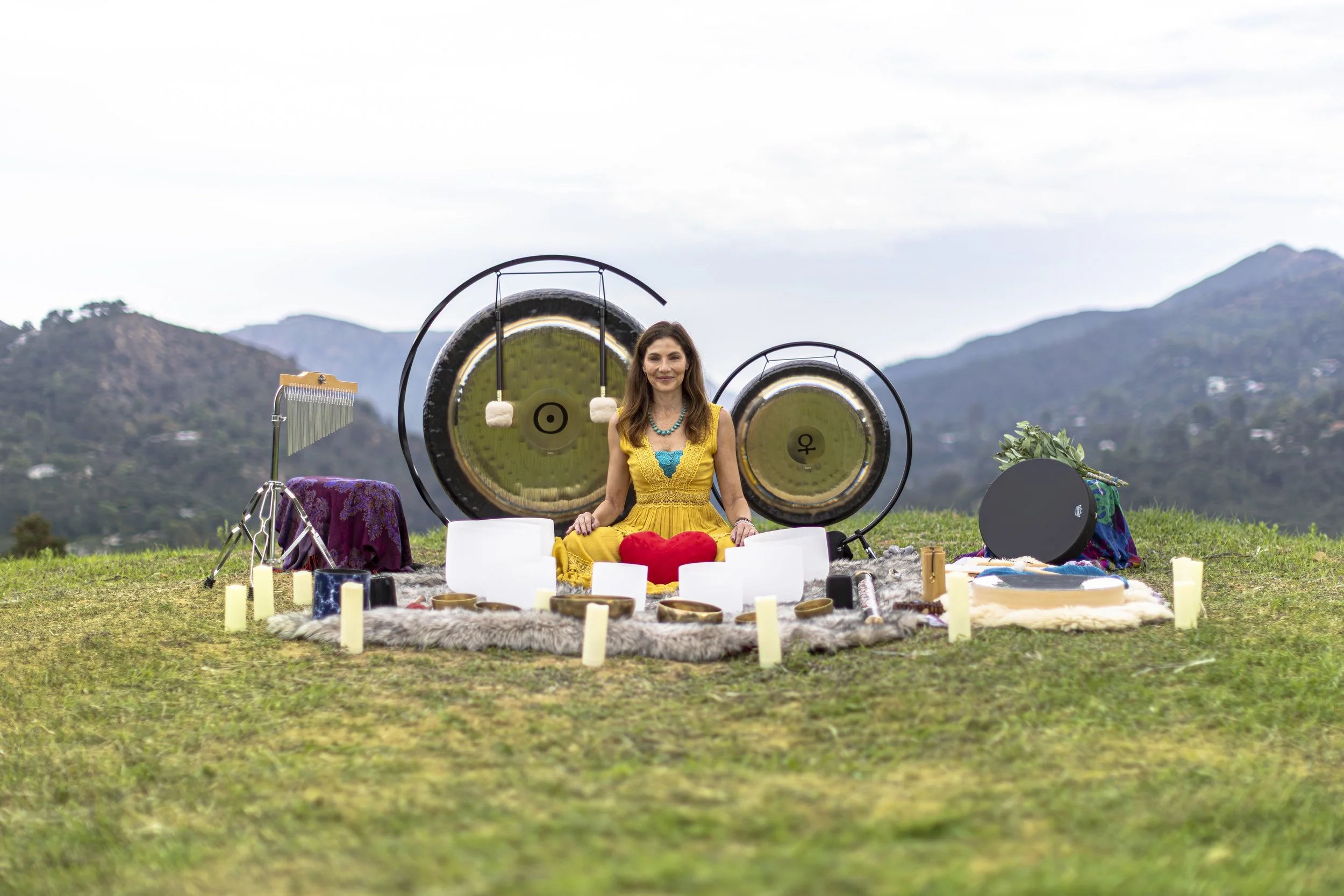 Sound Bath on the lawn at Elsewhere 