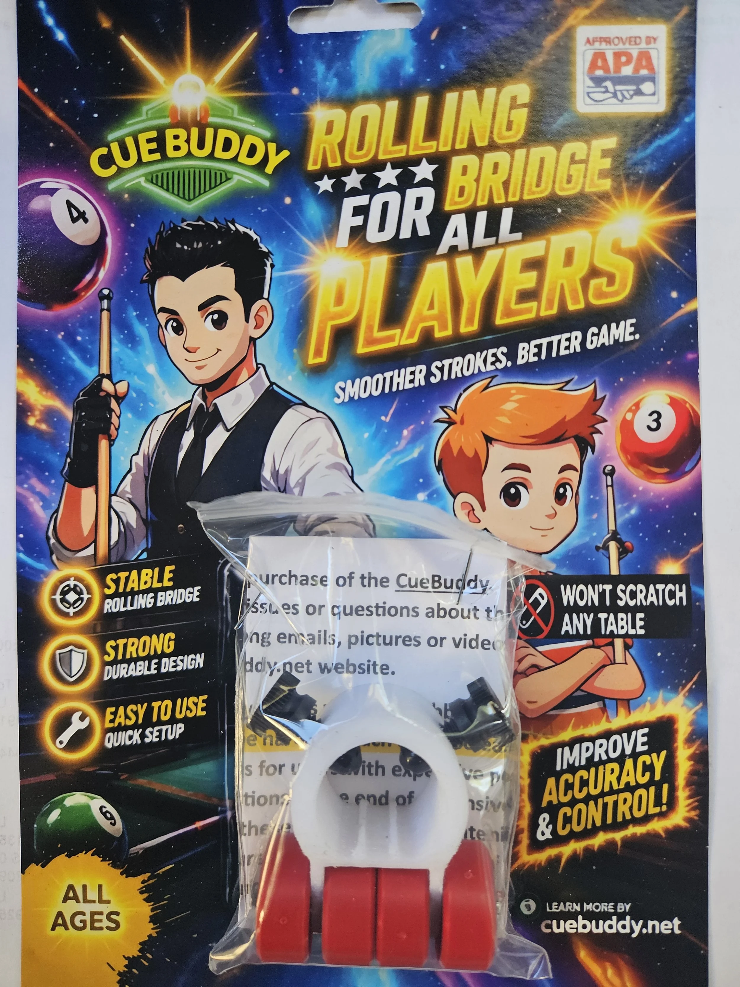 CueBuddy - All Red Wheels