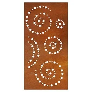 Spiral 36"x72"(also available in black powder coat)
