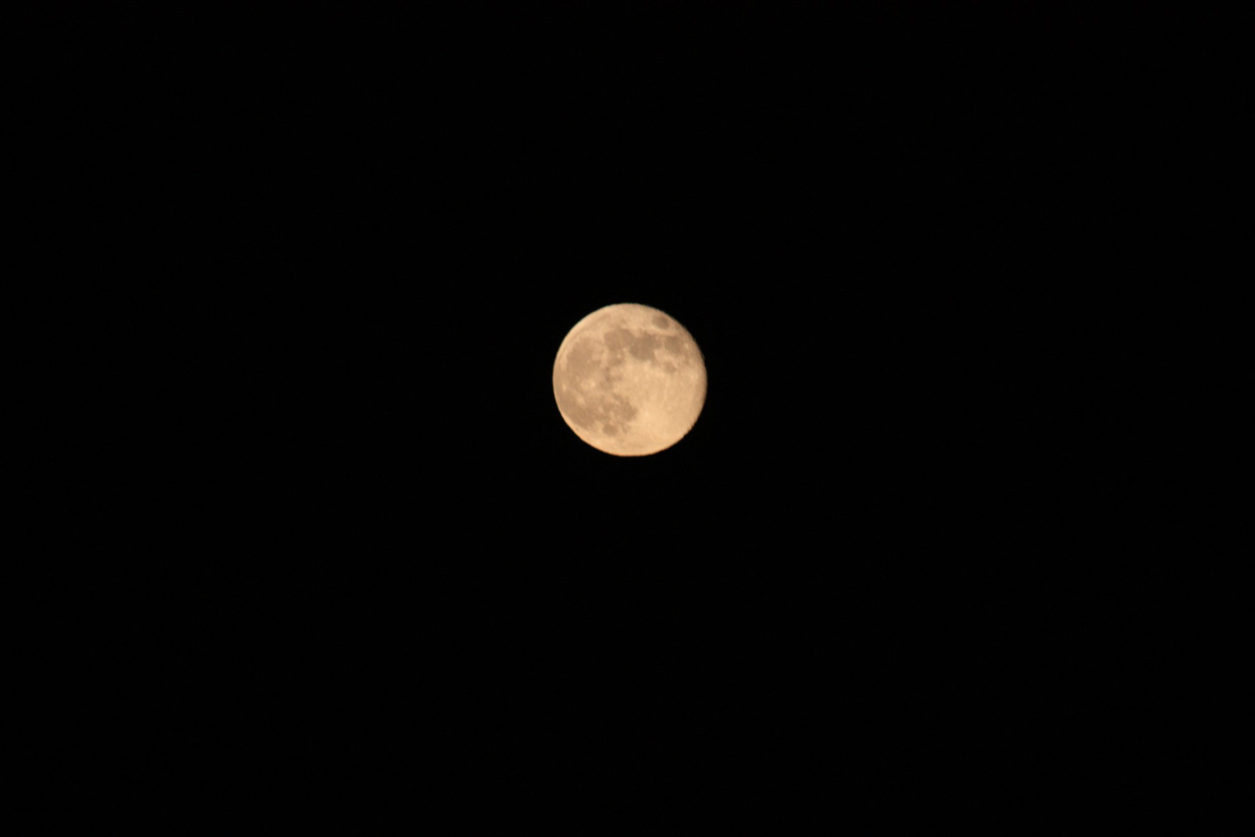 A photo of a bright full moon