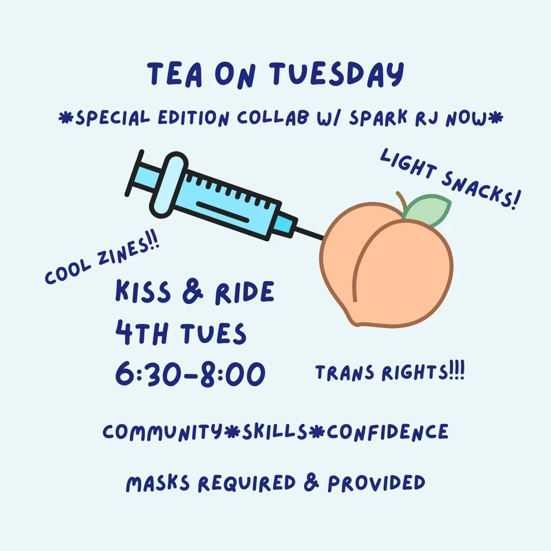 TEA on Tuesday is for anyone who would like to learn fundamentals and practice skills related to Testosterone or Estrogen Administration via injection. Whether you have zero experience or have been injecting for years, whether the shots are for you o